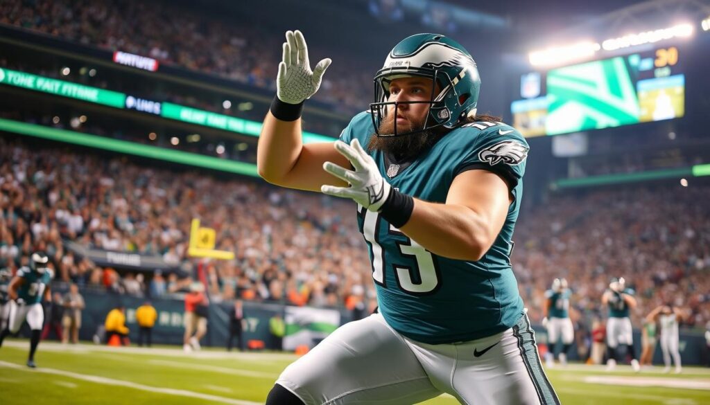 Jason Kelce in action