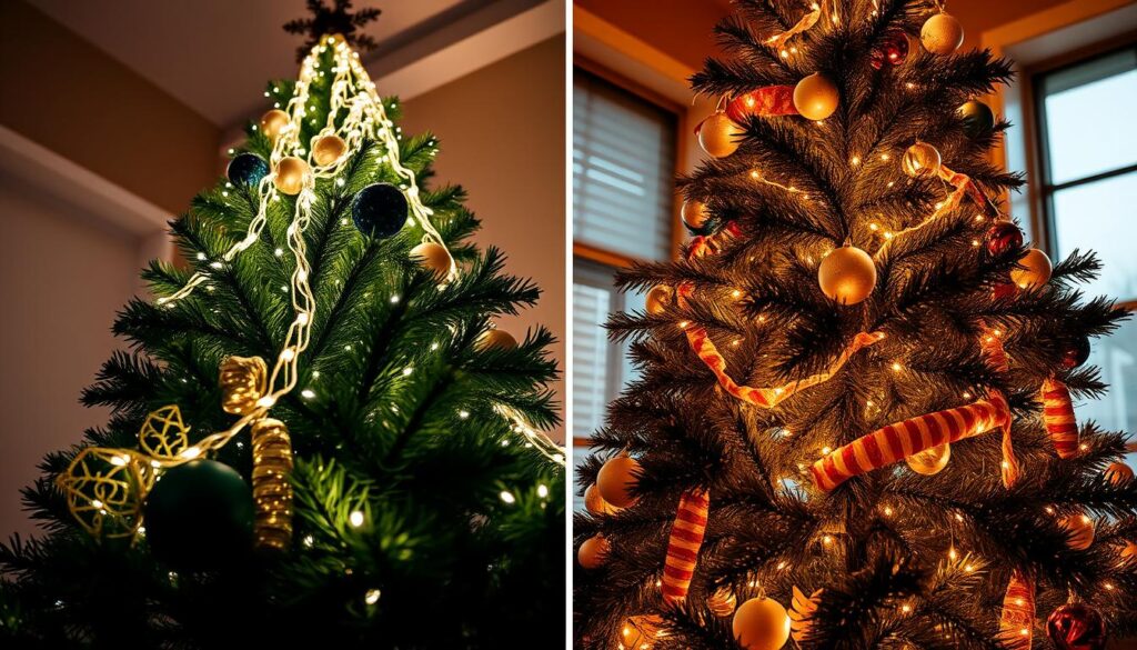 Top-Down vs Bottom-Up Christmas Tree Lighting